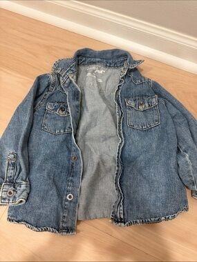 Cat and Jack Kids Denim Shirt Jacket - Blue